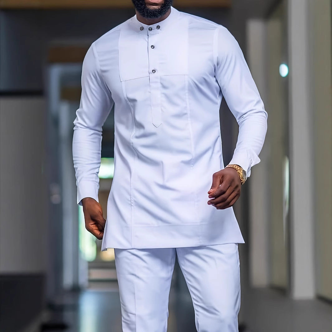 African Ethnic Style Men's Fashion Spring And Autumn Long Sleeve - D&A