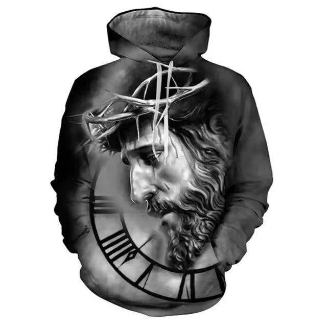 Men's Hooded 3D Digital Printing Sweater DHMM2D1P - D&A
