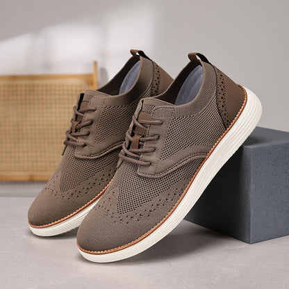 Outdoor Fly Woven Mesh Hiking Versatile Men's Casual Shoes - D&A