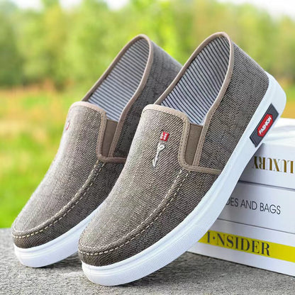 Middle-aged And Elderly Leisure Cloth Shoes 309 Brown - D&A