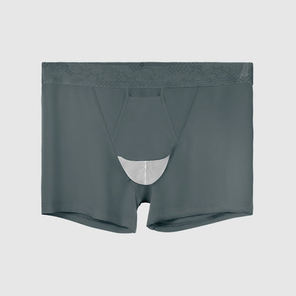 Vein Underwear Men's Ice Silk Boyshorts Gray - D&A