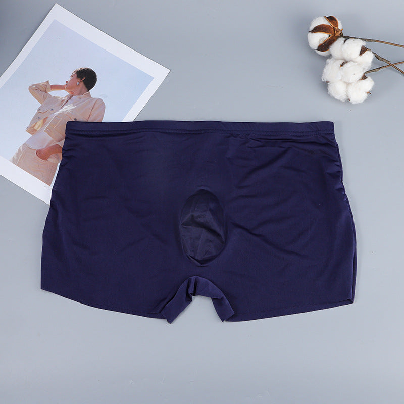 Men's Ultra-thin Seamless Boxers Sapphire Blue - D&A