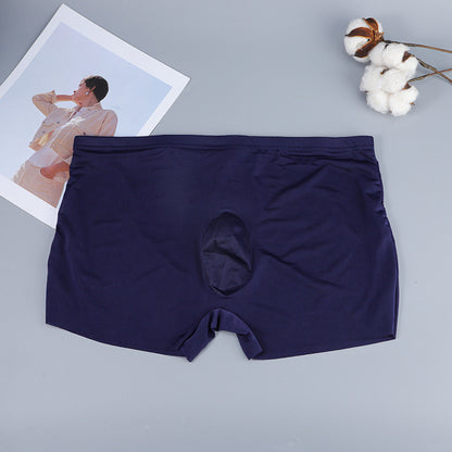 Men's Ultra-thin Seamless Boxers Sapphire Blue - D&A