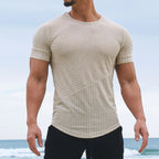 Men's Solid Color Casual Loose Short Sleeves - D&A