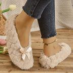 Women's Indoor Comfortable Breathable Warm Closed-toe Slippers Soft - D&A