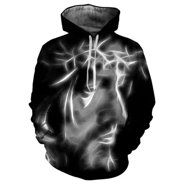 Men's Hooded 3D Digital Printing Sweater DHMM2D1K - D&A