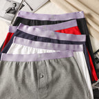 Men's Cotton Loose Boxer Shorts Plus Size - D&A