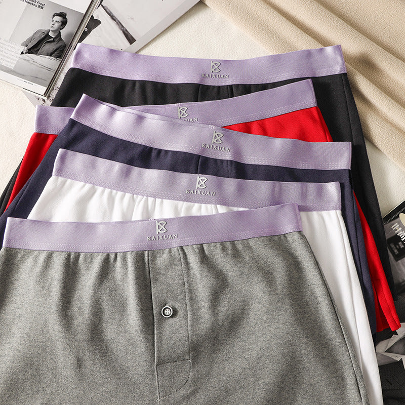 Men's Cotton Loose Boxer Shorts Plus Size - D&A