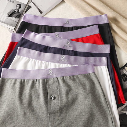 Men's Cotton Loose Boxer Shorts Plus Size - D&A