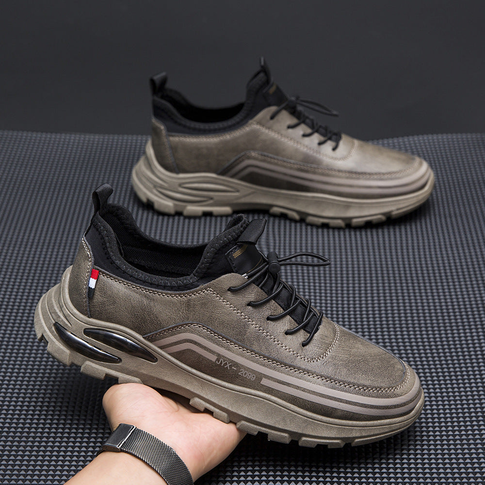 Men's Fleece Lined Padded Warm Keeping Waterproof Sneakers - D&A