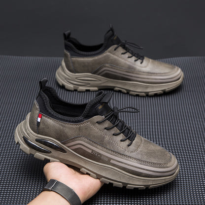 Men's Fleece Lined Padded Warm Keeping Waterproof Sneakers - D&A