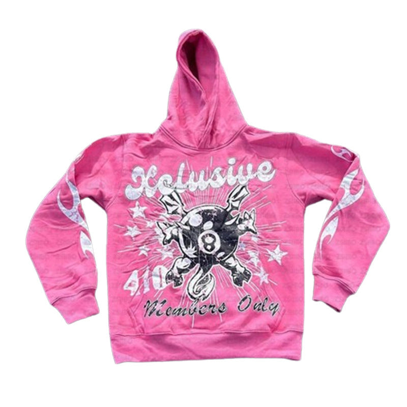 Personalized Letter Printing Loose Pullover - D&A