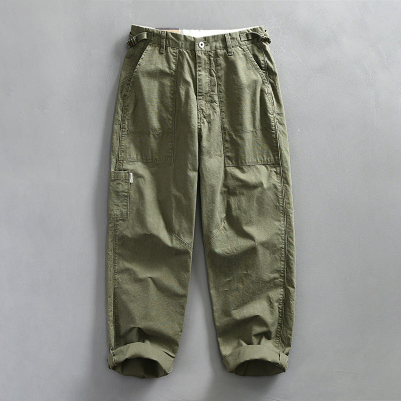 Spring And Autumn Fashion Trendy Young Men Workwear Casual Pants Army Green - D&A