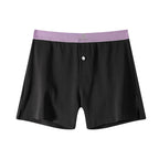 Men's Cotton Loose Boxer Shorts Plus Size Black - D&A