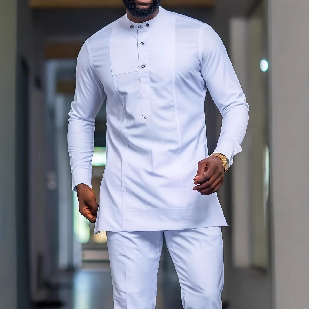 African Ethnic Style Men's Fashion Spring And Autumn Long Sleeve - D&A