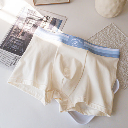 Men's Underwear Mid-waist Cartoon Rabbit Modal Cotton Bars M White Rabbit - D&A