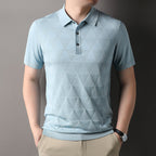 Short Sleeve T-shirt Men's Thin Ice Silk Quick-drying Knitted Short Sleeve - D&A