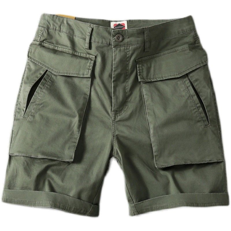 Men's Summer American-style Multi-pocket Stretch Cargo Shorts - D&A