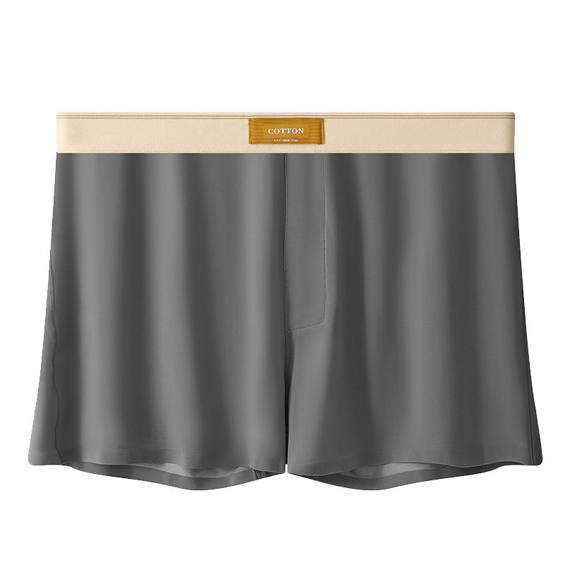 Men's Solid Color Loose Breathable Ice Silk Underwear - D&A