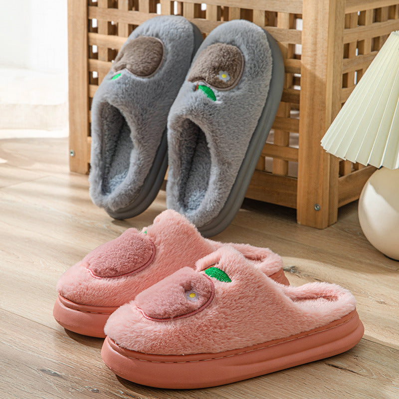 Cotton Slippers Women's Indoor Home Plush Warm Slippers - D&A
