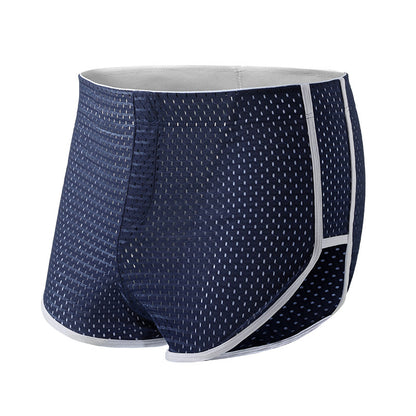 Men's Boxers Ice Silk Underwear Teenagers Dark Blue - D&A