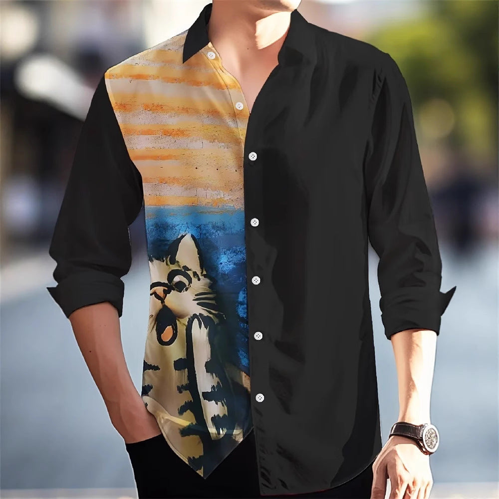 Hawaiian Style Men's Long Sleeve Shirt - D&A