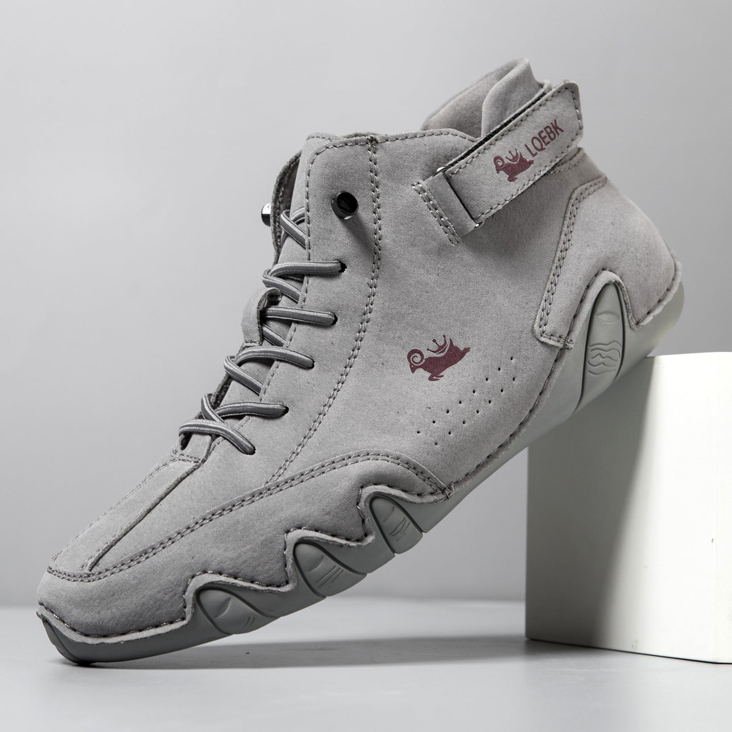 High-top Octopus Men's Casual Martin Boots W8007 Gray - D&A