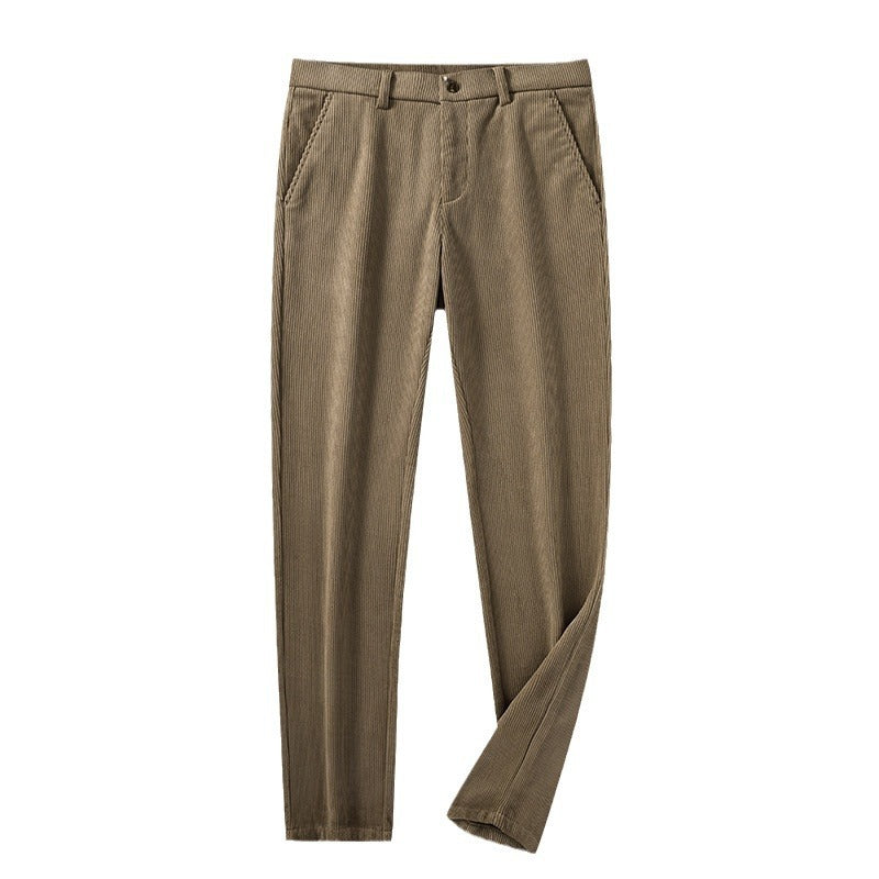 British Retro Middle-aged And Elderly Striped Pants - D&A
