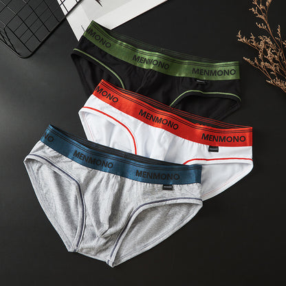Men's Underwear Low Waist Cotton Tight Sexy Comfortable Breathable - D&A