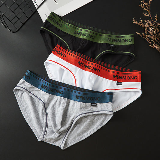 Men's Underwear Low Waist Cotton Tight Sexy Comfortable Breathable - D&A