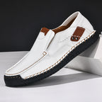 Men's Business Casual Shoes With Foot Covers White - D&A