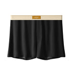 Men's Solid Color Loose Breathable Ice Silk Underwear Black - D&A