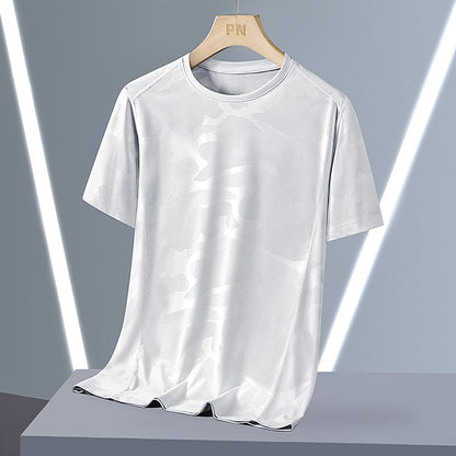 Breathable Quick-drying Top Summer Plus Size Round Neck Short Sleeve - D&A