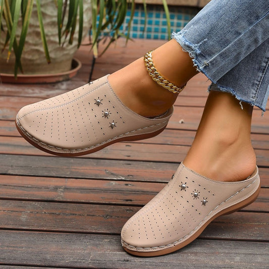 Summer New Women's Toe-covered Platform Slippers - D&A