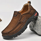 Men's Leather Large Size Casual Shoes - D&A