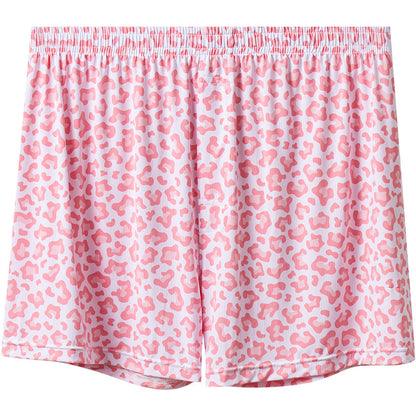 Ice Silk Arrow Pants Men's Underwear Loose Breathable Boxers Light Red - D&A