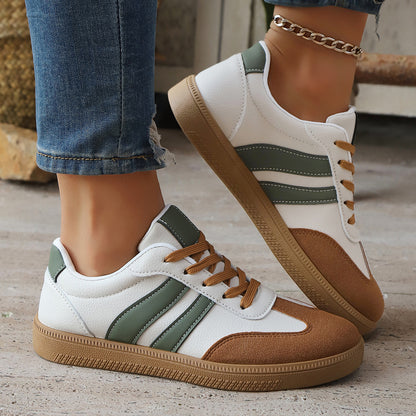 Women's Fashion Individual Casual All-matching Sneakers Khaki - D&A