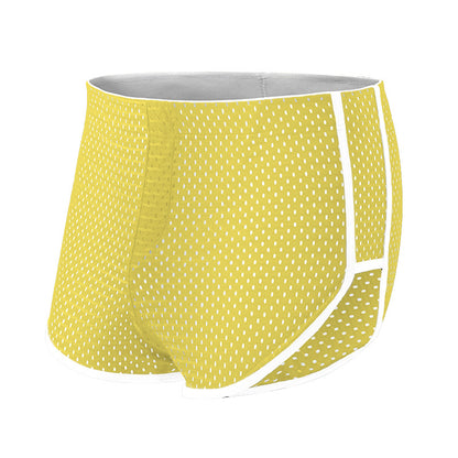 Men's Boxers Ice Silk Underwear Teenagers Mango Yellow - D&A