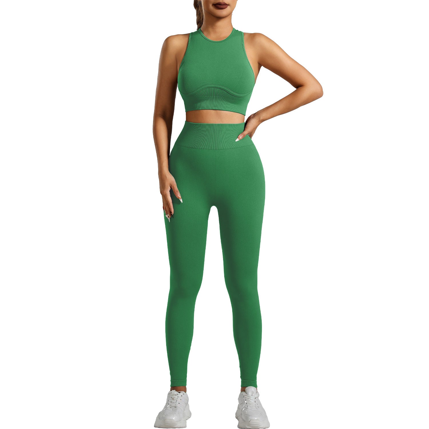 High-strength Running Tight Seamless Yoga Clothes Suit - D&A