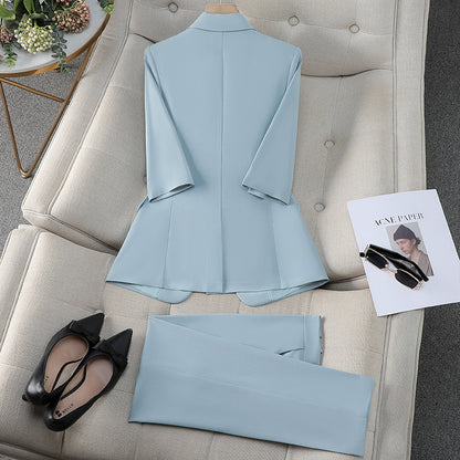 Three-quarter Sleeve Waist Trimming Casual Stylish Thin Suit - D&A