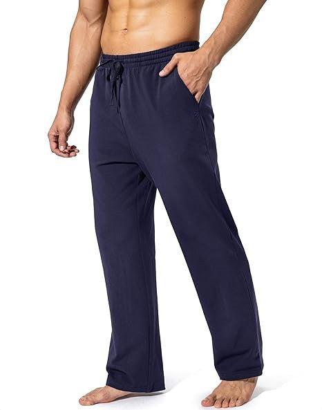 Men's Loose Breathable Quick-drying Casual Pants Navy Blue - D&A