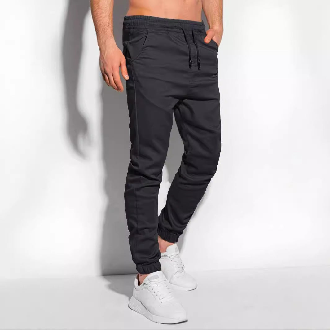 Sports And Fitness Running Casual Trousers Black - D&A