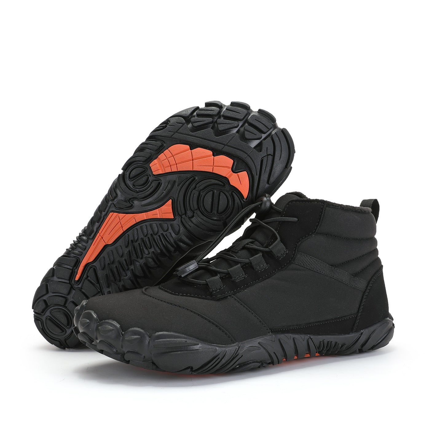 Men's And Women's Lightweight Riding Cross-country Non-slip Tourist Hiking Sneaker 6800 Black - D&A