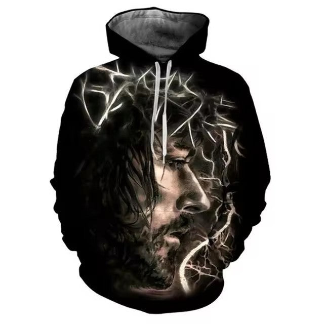 Men's Hooded 3D Digital Printing Sweater DHMM2D1L - D&A