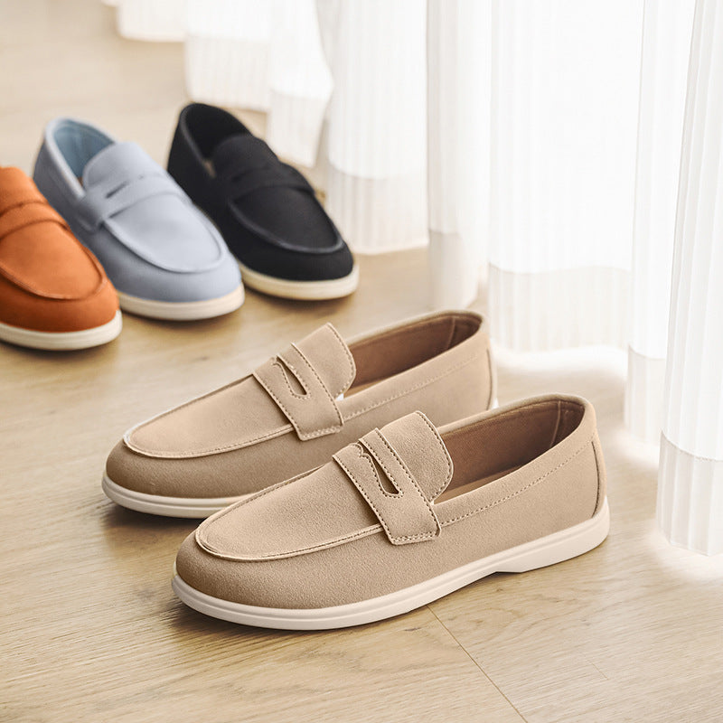Casual Breathable Men's All-matching Fashion Trendy Shoes Beige - D&A