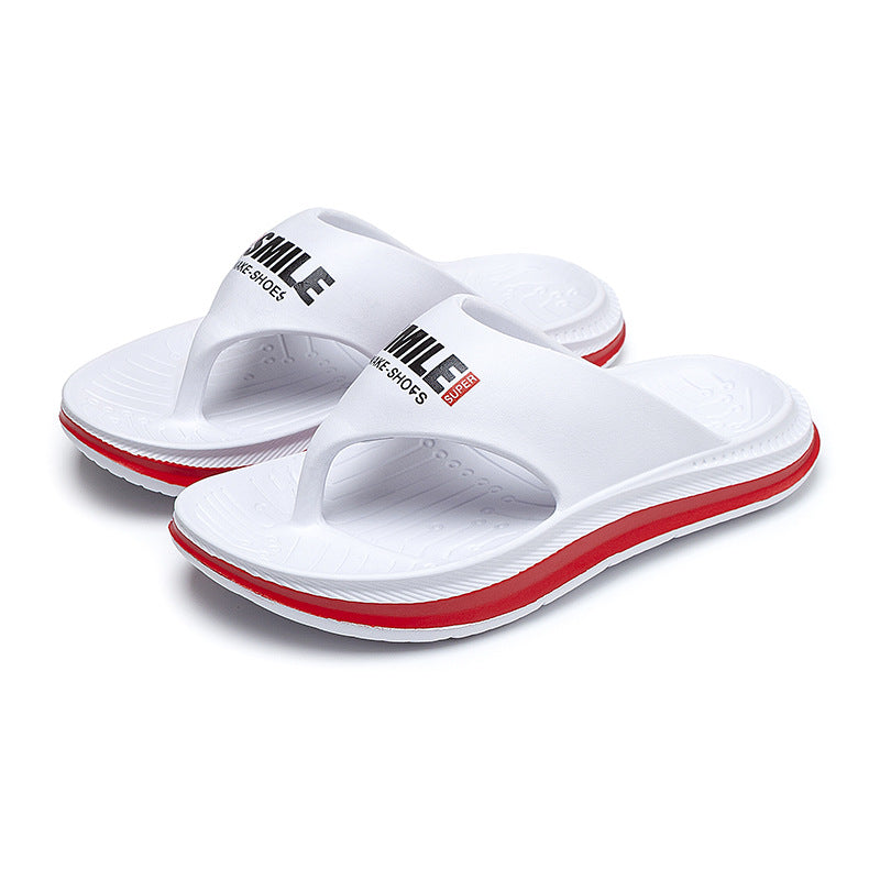 Deodorant Flip-flops Plus Size High-rise Beach Sandals White - D&A