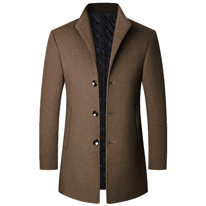 Autumn And Winter Casual Woolen Coat Men - D&A