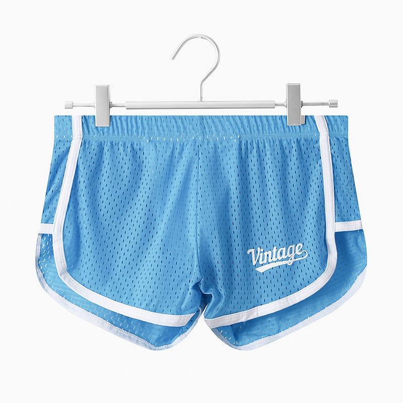 Ice Silk Men's Quick-drying Breathable Mid Waist Underwear Blue - D&A