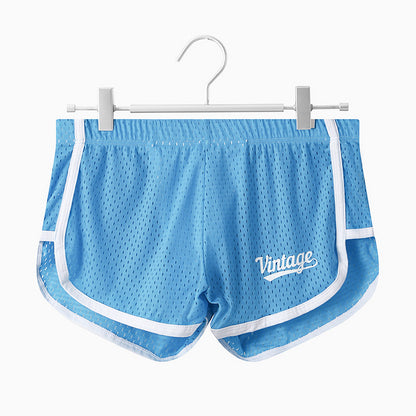 Ice Silk Men's Quick-drying Breathable Mid Waist Underwear Blue - D&A