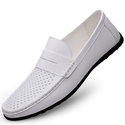 Men's Leather Shoes Microfiber Hollow-out Loafers - D&A